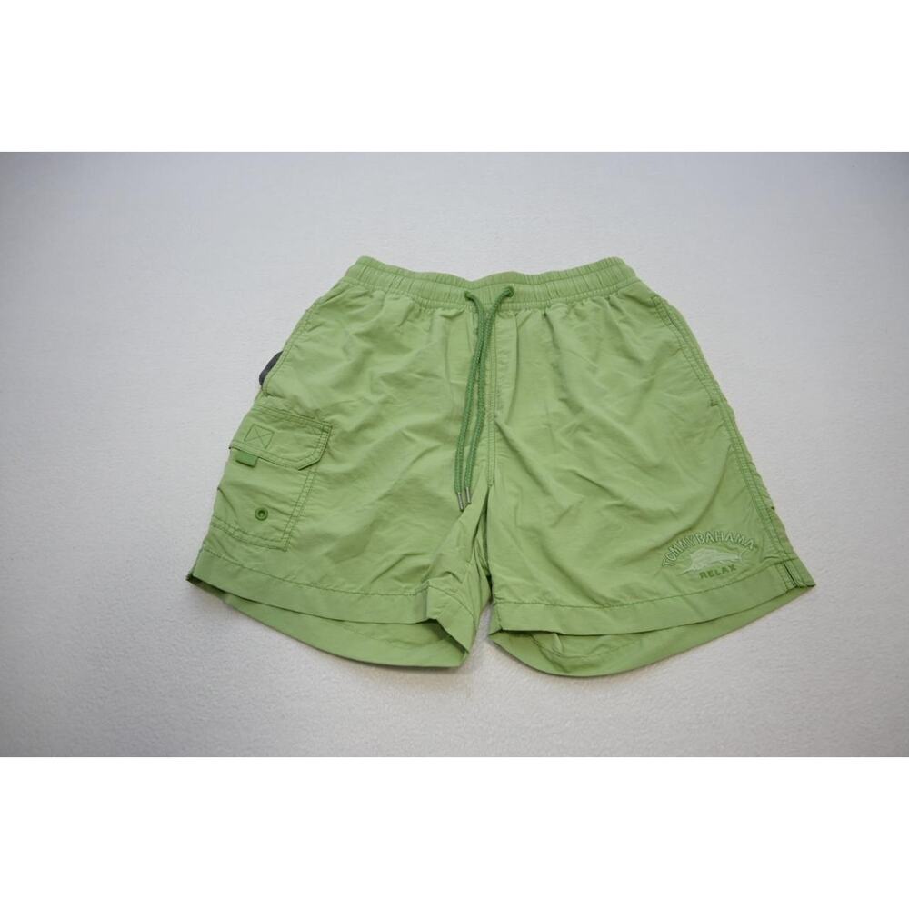 Tommy Bahama Swim Trunks Green‎ Netted Marlin Shorts Mens Size Small
